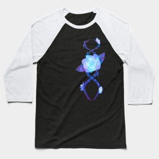 Pixel Ice Rose Vine Baseball T-Shirt